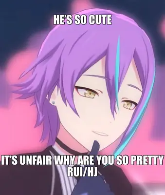 HE’S SO CUTE - IT’S UNFAIR WHY ARE YOU SO PRETTY RUI/HJ meme