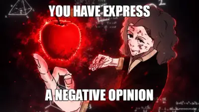 YOU HAVE EXPRESS - A NEGATIVE OPINION meme