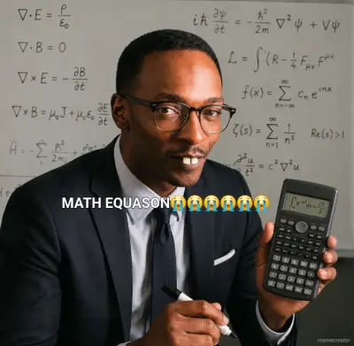 MATH EQUASON😭😭😭😭😭😭 meme