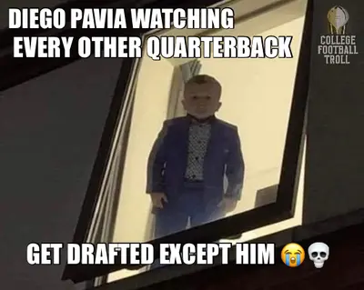 DIEGO PAVIA WATCHING | GET DRAFTED EXCEPT HIM 😭💀 |  EVERY OTHER QUARTERBACK meme