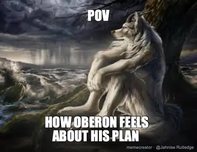 POV - HOW OBERON FEELS ABOUT HIS PLAN meme