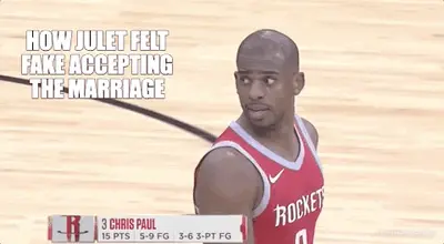 HOW JULET FELT FAKE ACCEPTING THE MARRIAGE meme