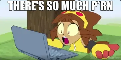 THERE'S SO MUCH P*RN kit meme