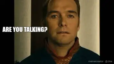 Are you talking? meme