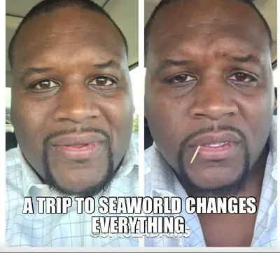 A TRIP TO SEAWORLD CHANGES EVERYTHING meme