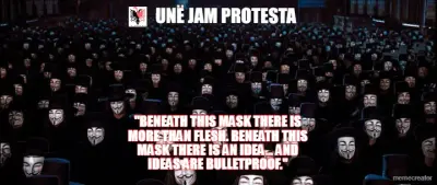 "BENEATH THIS MASK THERE IS MORE THAN FLESH. BENEATH THIS MASK THERE IS AN IDEA... AND IDEAS ARE BUL meme
