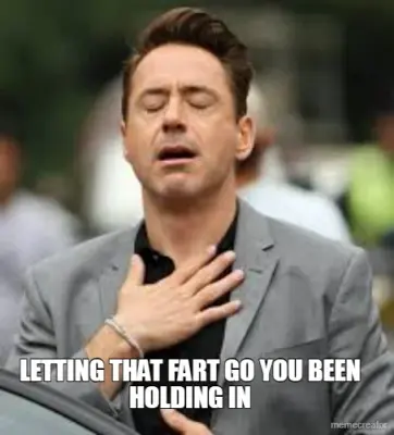 LETTING THAT FART GO YOU BEEN HOLDING IN meme