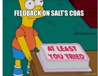 FEEDBACK ON SALT'S COAS - meme