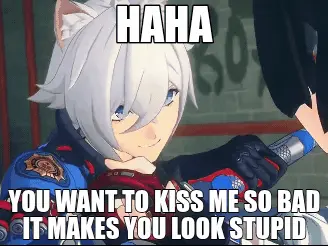 Seth Lowell - Haha, you wanna kiss me so bad meme