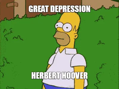 GREAT DEPRESSION | HERBERT HOOVER meme