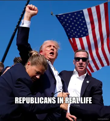 REPUBLICANS IN REAL LIFE meme