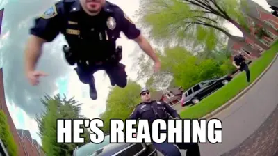 HE'S REACHING meme