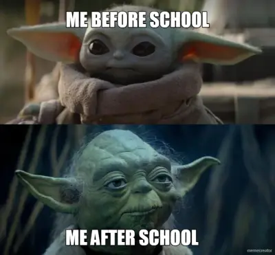 ME BEFORE SCHOOL - ME AFTER SCHOOL