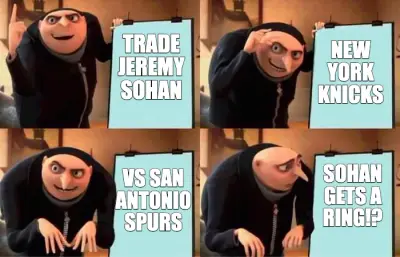 TRADE JEREMY SOHAN - NEW YORK KNICKS - VS SAN ANTONIO SPURS - SOHAN GETS A RING!?