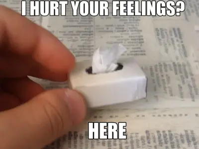 Tiny tissue meme