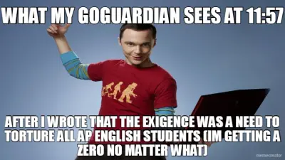 eternal zeroes in gradebook meme