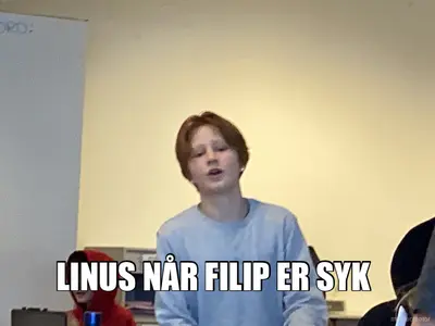 Linus når Filip er syk meme
