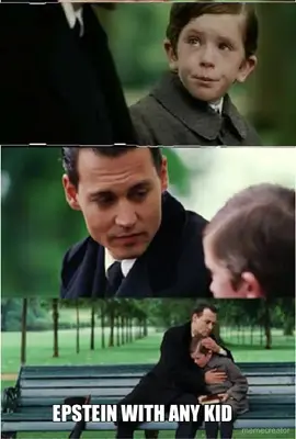 EPSTEIN WITH ANY KID meme