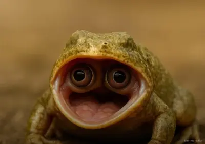 Open mouth frog meme