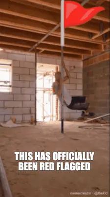 THIS HAS OFFICIALLY BEEN RED FLAGGED meme