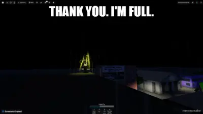 THANK YOU. I'M FULL. meme