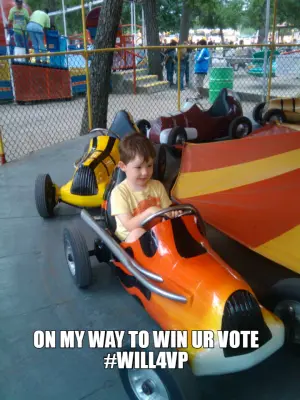 ON MY WAY TO WIN UR VOTE #WILL4VP meme