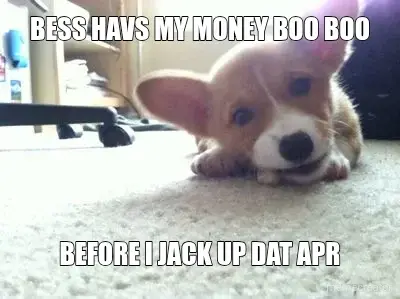 BESS HAVS MY MONEY BOO BOO - BEFORE I JACK UP DAT APR meme