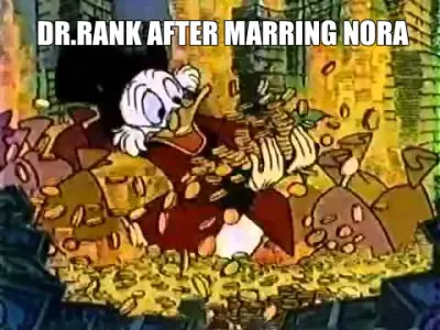 DR.RANK AFTER MARRING NORA meme