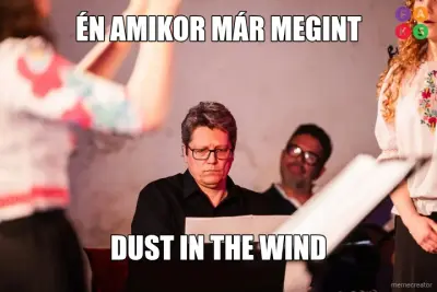 ÉN AMIKOR MÁR MEGINT - DUST IN THE WIND meme