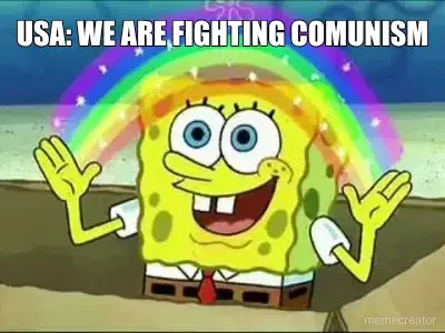 USA: WE ARE FIGHTING COMUNISM meme