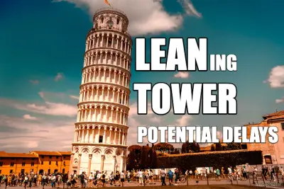 LEAN - TOWER - ING - POTENTIAL DELAYS meme