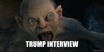 TRUMP INTERVIEW meme