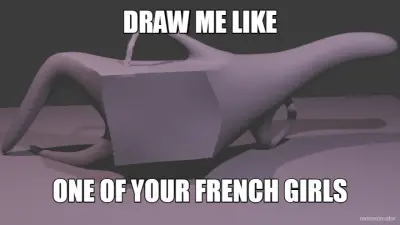 DRAW ME LIKE - ONE OF YOUR FRENCH GIRLS meme