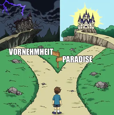 VORNEHMHEIT - PARADISE meme