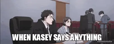 WHEN KASEY SAYS ANYTHING meme