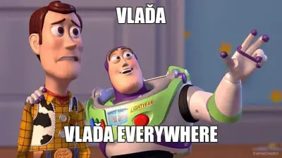 VLAĎA - VLAĎA EVERYWHERE meme