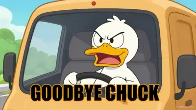 GOODBYE CHUCK meme