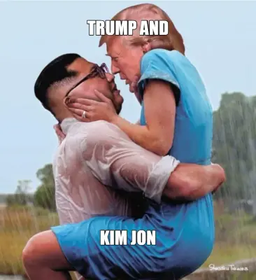 TRUMP AND — KIM JON meme