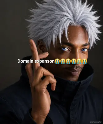 Domain expanson😭😭😭😭😭😭 meme