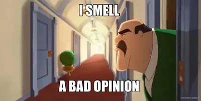 I SMELL  - A BAD OPINION meme