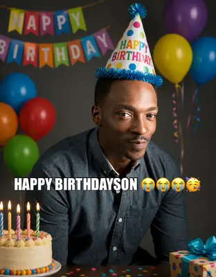 HAPPY BIRTHDAYSON 😭😭😭🥳 meme