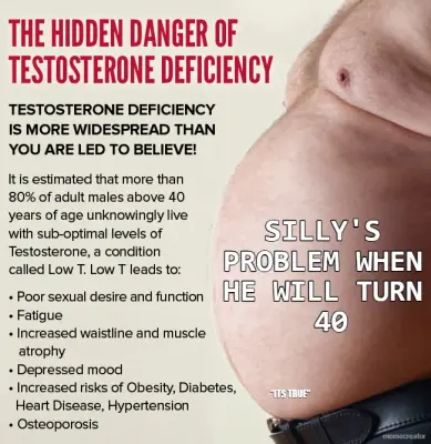 SILLY'S PROBLEM WHEN HE WILL TURN  40 - "ITS TRUE" meme