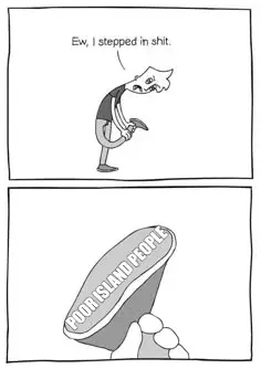 POOR ISLAND PEOPLE meme