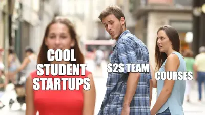 S2S TEAM - COOL
STUDENT STARTUPS - COURSES meme