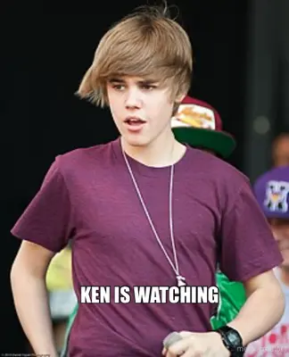 KEN IS WATCHING meme