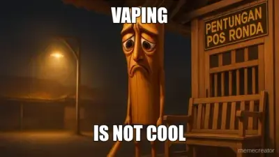 VAPING - IS NOT COOL meme