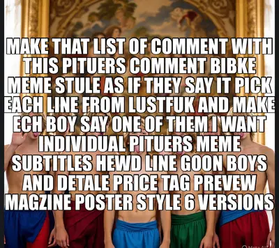 MAKE THAT LIST OF COMMENT WITH THIS PITUERS COMMENT BIBKE MEME STULE AS IF THEY SAY IT PICK EACH LIN meme
