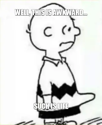 WELL, THIS IS AWKWARD... - SUCH IS LIFE meme
