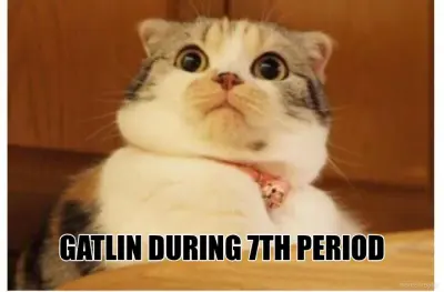 GATLIN DURING 7TH PERIOD meme