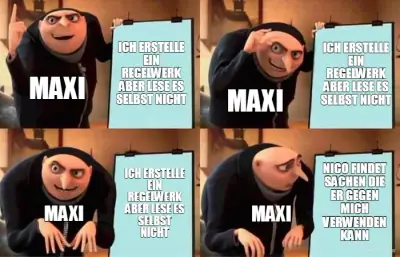 ICH ERSTELLE EIN REGELWERK ABER LESE ES SELBST NICHT - ICH ERSTELLE EIN REGELWERK ABER LESE ES SELBS